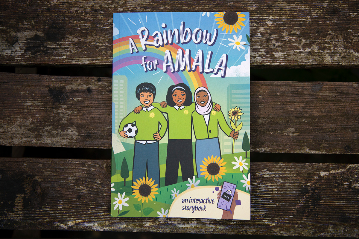 A picture of the book, A Rainbow for Amala